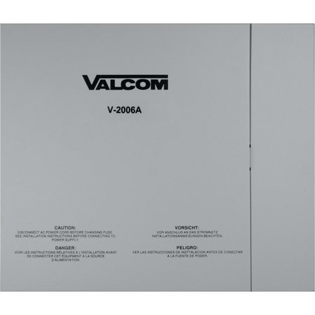 VALCOM One-Way, 6 Zone Page Control w/ All Call And Built-In Power; Provides V-2006A